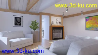 3D打印模型Architect Living Room的图片