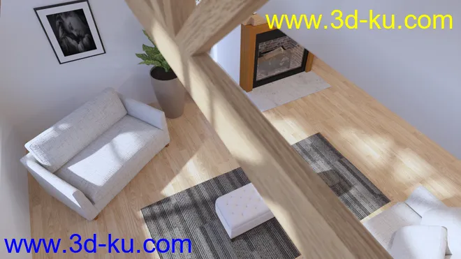 Architect Living Room模型的图片6