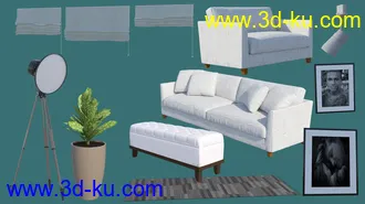 3D打印模型Architect Living Room的图片