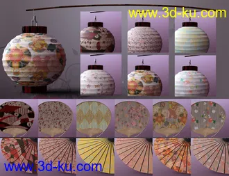 3D打印模型Asian Accessories for Genesis 8 Female的图片