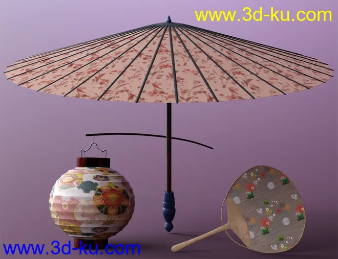 Asian Accessories for Genesis 8 Female模型的图片4
