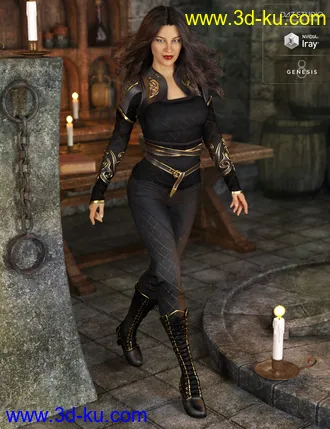 3D打印模型Asteris Outfit for Genesis 8 Female(s)的图片