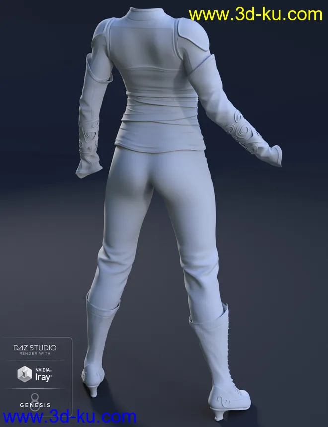 Asteris Outfit for Genesis 8 Female(s)模型的图片3