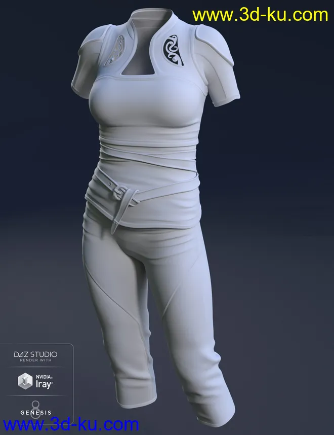 Asteris Outfit for Genesis 8 Female(s)模型的图片4
