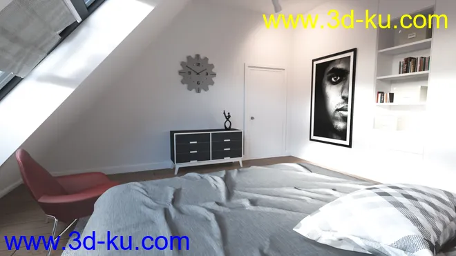 Attic Bedroom模型的图片5