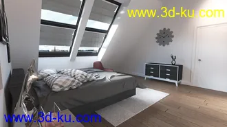 3D打印模型Attic Bedroom的图片