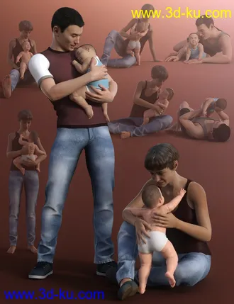 3D打印模型Baby Mine Poses for Genesis 8的图片