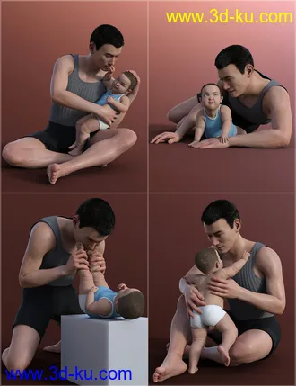 3D打印模型Baby Mine Poses for Genesis 8的图片