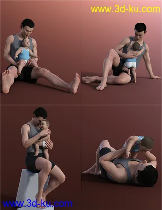 3D打印模型Baby Mine Poses for Genesis 8的图片