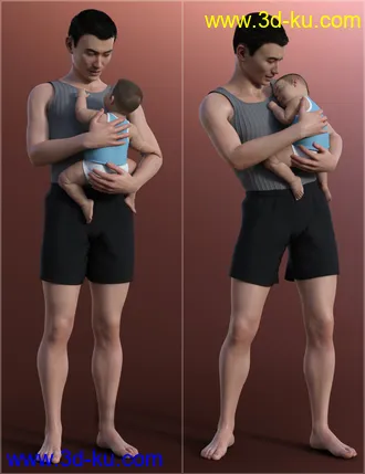 3D打印模型Baby Mine Poses for Genesis 8的图片