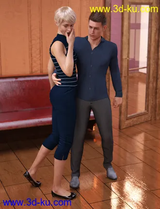 3D打印模型Bad Hotel Vacation Poses for Genesis 8的图片