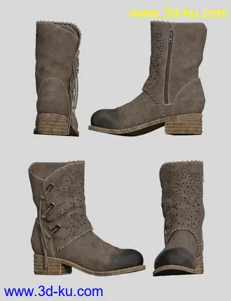 3D打印模型Bambino Range Boots and Jeans for Genesis 8 Female(s)的图片