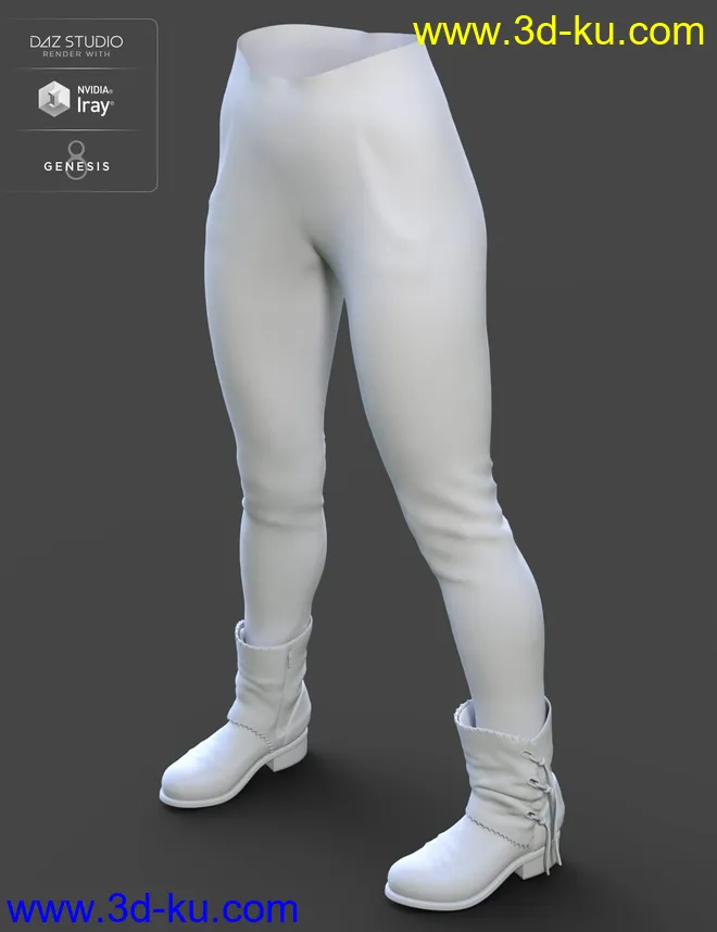 Bambino Range Boots and Jeans for Genesis 8 Female(s)模型的图片7
