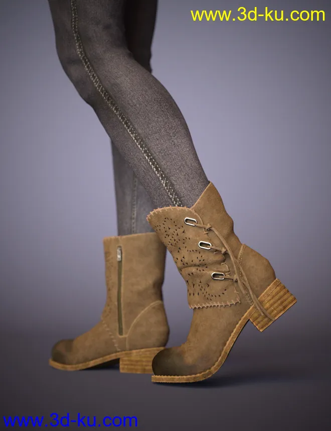 Bambino Range Boots and Jeans for Genesis 8 Female(s)模型的图片8
