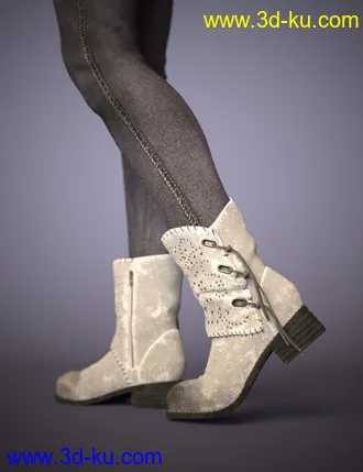 3D打印模型Bambino Range Boots and Jeans for Genesis 8 Female(s)的图片