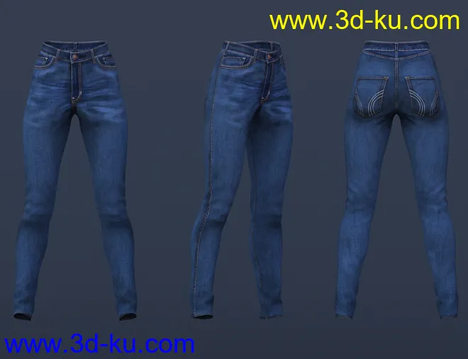 Bambino Range Boots and Jeans for Genesis 8 Female(s)模型的图片11