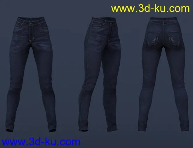 Bambino Range Boots and Jeans for Genesis 8 Female(s)模型的图片12