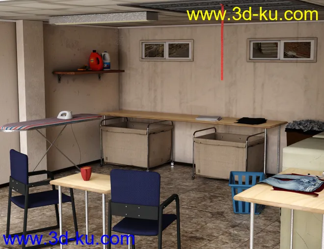 Basement Laundry模型的图片2