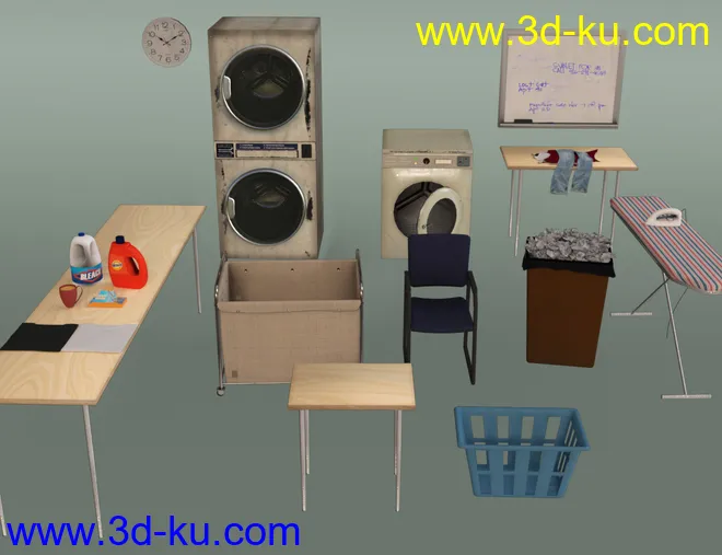 Basement Laundry模型的图片3