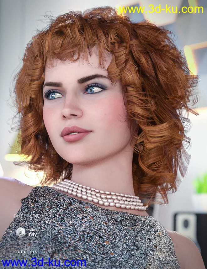BeDazzle Hair for Genesis 8 Female(s)模型的图片1