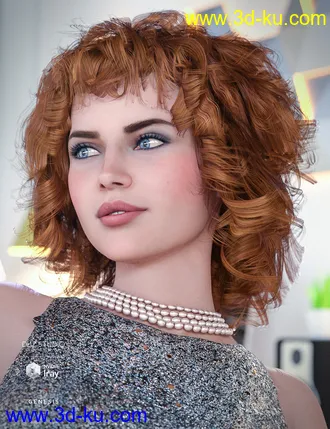 3D打印模型BeDazzle Hair for Genesis 8 Female(s)的图片