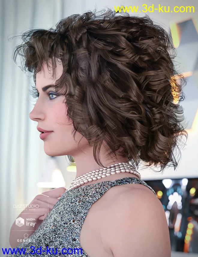 BeDazzle Hair for Genesis 8 Female(s)模型的图片3