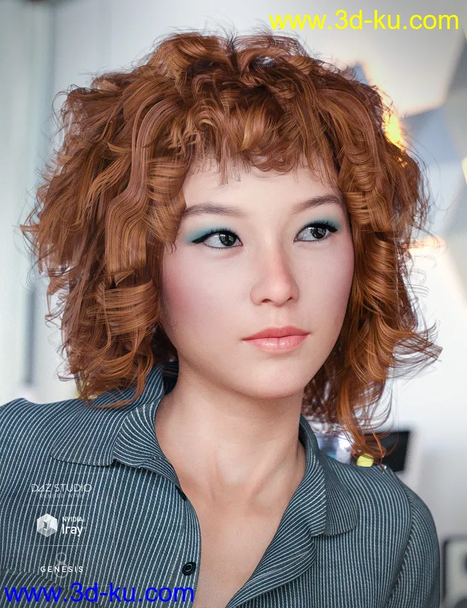 BeDazzle Hair for Genesis 8 Female(s)模型的图片5