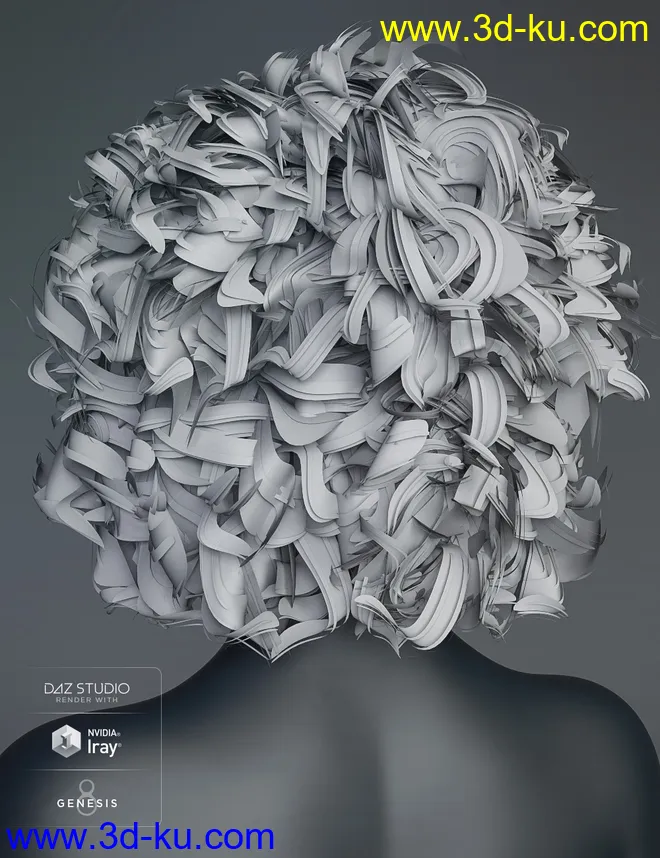 BeDazzle Hair for Genesis 8 Female(s)模型的图片7