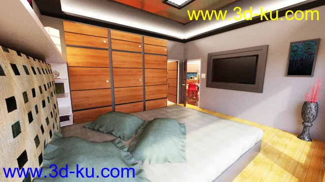Bedroom Area Set 1模型的图片3