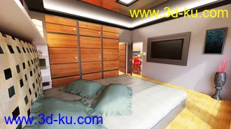 3D打印模型Bedroom Area Set 1的图片