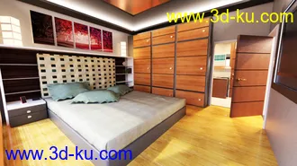 3D打印模型Bedroom Area Set 1的图片