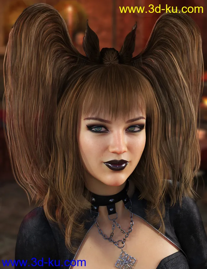 Belfry Hair for Genesis 8 Female(s)模型的图片1