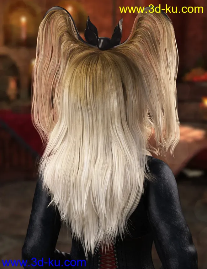 Belfry Hair for Genesis 8 Female(s)模型的图片3