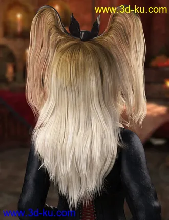 3D打印模型Belfry Hair for Genesis 8 Female(s)的图片