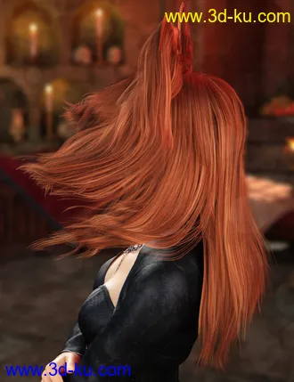 3D打印模型Belfry Hair for Genesis 8 Female(s)的图片