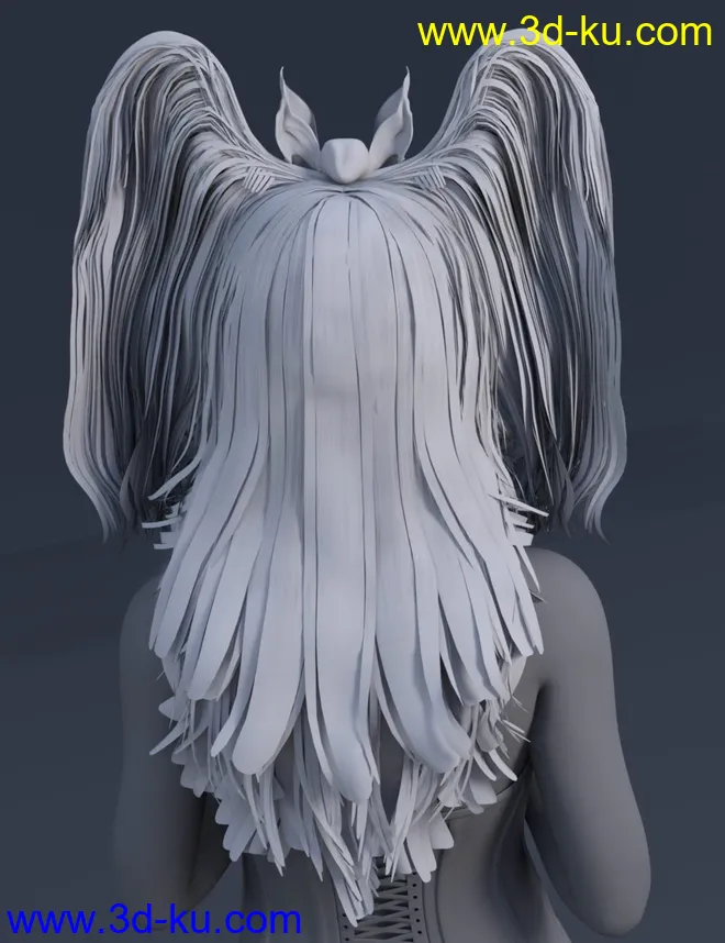 Belfry Hair for Genesis 8 Female(s)模型的图片5