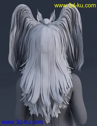 3D打印模型Belfry Hair for Genesis 8 Female(s)的图片