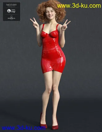 3D打印模型Bellerose HD for Genesis 8 Female的图片