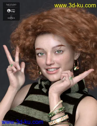 3D打印模型Bellerose HD for Genesis 8 Female的图片