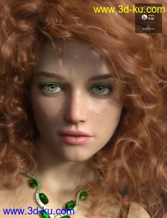 3D打印模型Bellerose HD for Genesis 8 Female的图片
