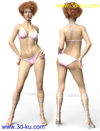 3D打印模型Bellerose HD for Genesis 8 Female的图片