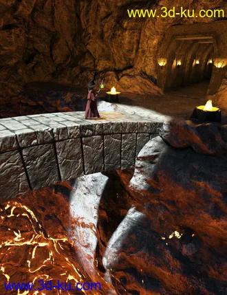 3D打印模型Beneath Fire Mountain的图片