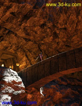 3D打印模型Beneath Fire Mountain的图片