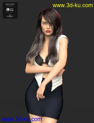 3D打印模型Bess HD for Genesis 8 Female的图片