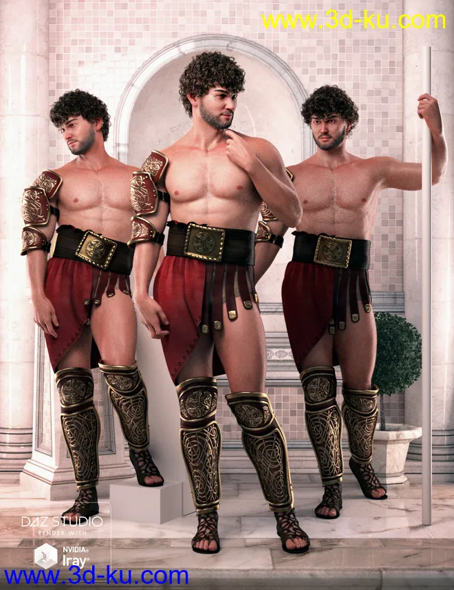 Between Gods Poses for Genesis 8 Male模型的图片1