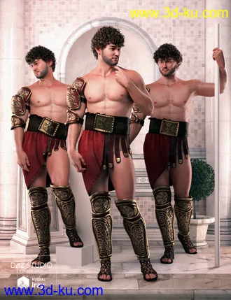3D打印模型Between Gods Poses for Genesis 8 Male的图片