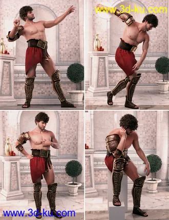 3D打印模型Between Gods Poses for Genesis 8 Male的图片