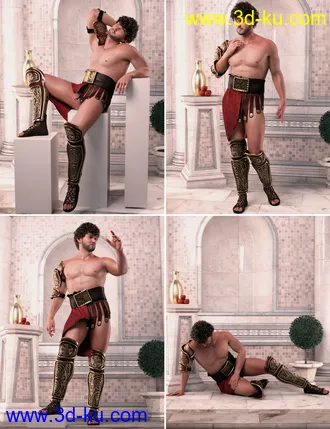 3D打印模型Between Gods Poses for Genesis 8 Male的图片