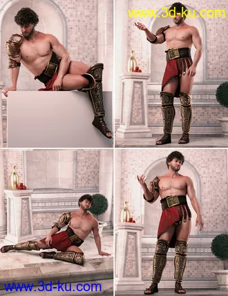 3D打印模型Between Gods Poses for Genesis 8 Male的图片