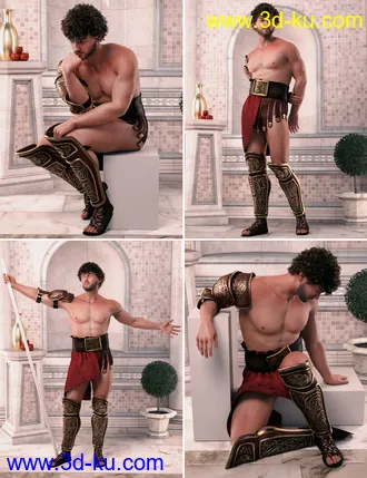 3D打印模型Between Gods Poses for Genesis 8 Male的图片